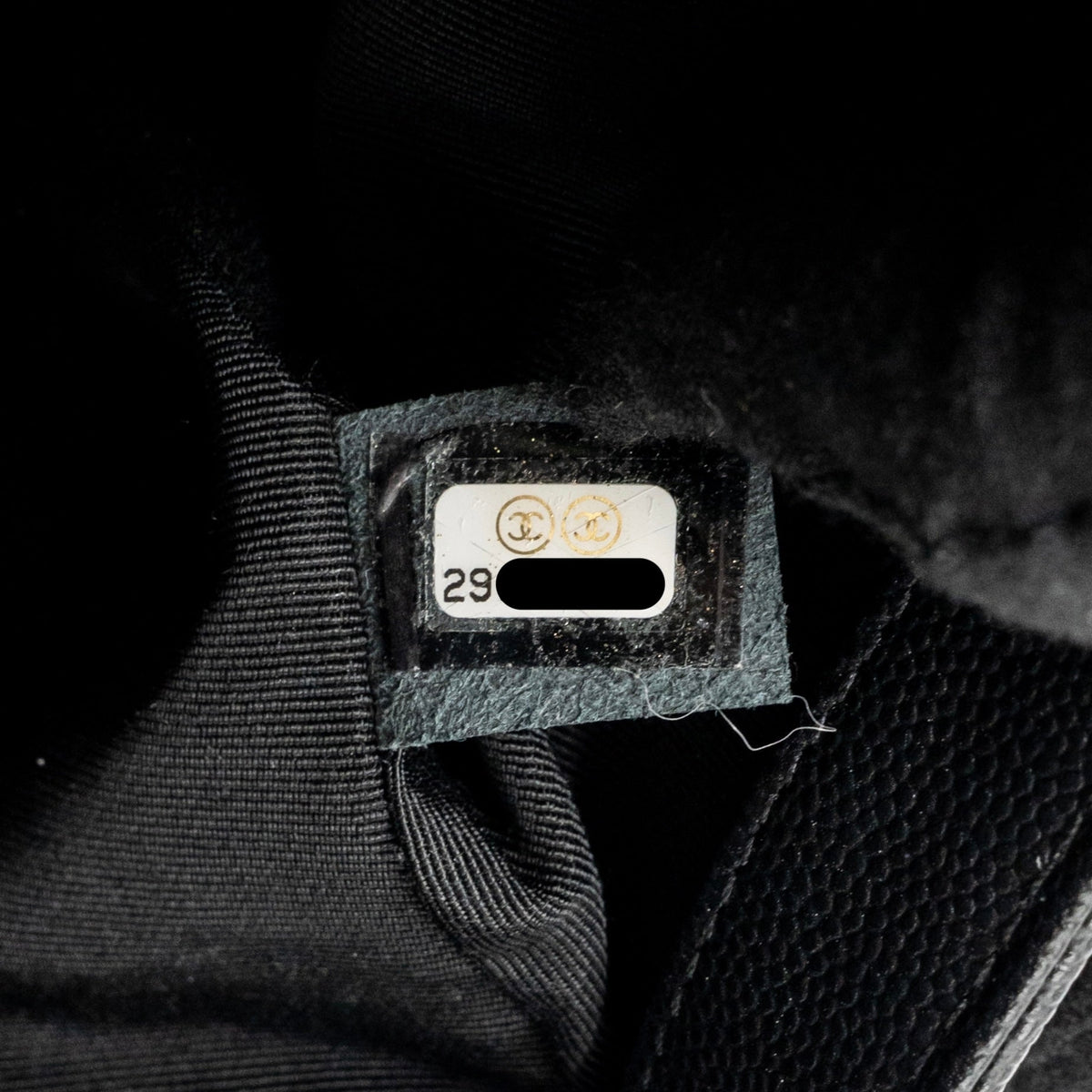 CHANEL SMALL BOY BAG CAVIAR BLACK GHW