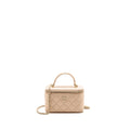 Chanel Top Handle Long Vanity Case Lambskin Beige Pink LGHW (Microchip)