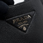PRADA MEDIUM LEATHER TOTE BLACK SHW