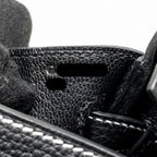 Hermes Birkin 25 Special Order Togo Black/White Stitching Brushed SHW