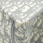 DIOR LARGE DIOR BOOK TOTE GREY OBLIQUE EMBROIDERY