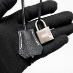 Hermes Birkin 25 Special Order Togo Black/White Stitching Brushed SHW