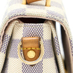 LOUIS VUITTON CROISETTE BAG DAMIER AZUR CANVAS GHW