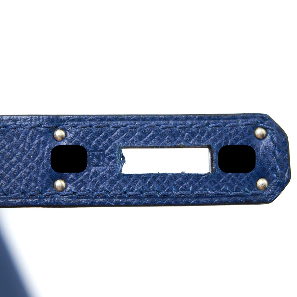 Hermes Birkin 35 Epsom Blue De Malte SHW