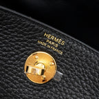 HERMES MINI LINDY CELEMENCE BLACK GHW