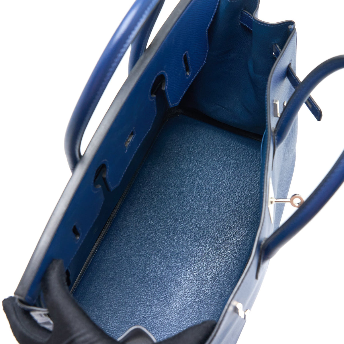 Hermes Birkin 35 Epsom Blue De Malte SHW