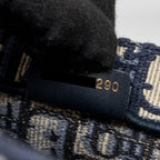 DIOR MEDIUM BOOK TOTE BLUE DIOR OBLIQUE EMBROIDERY