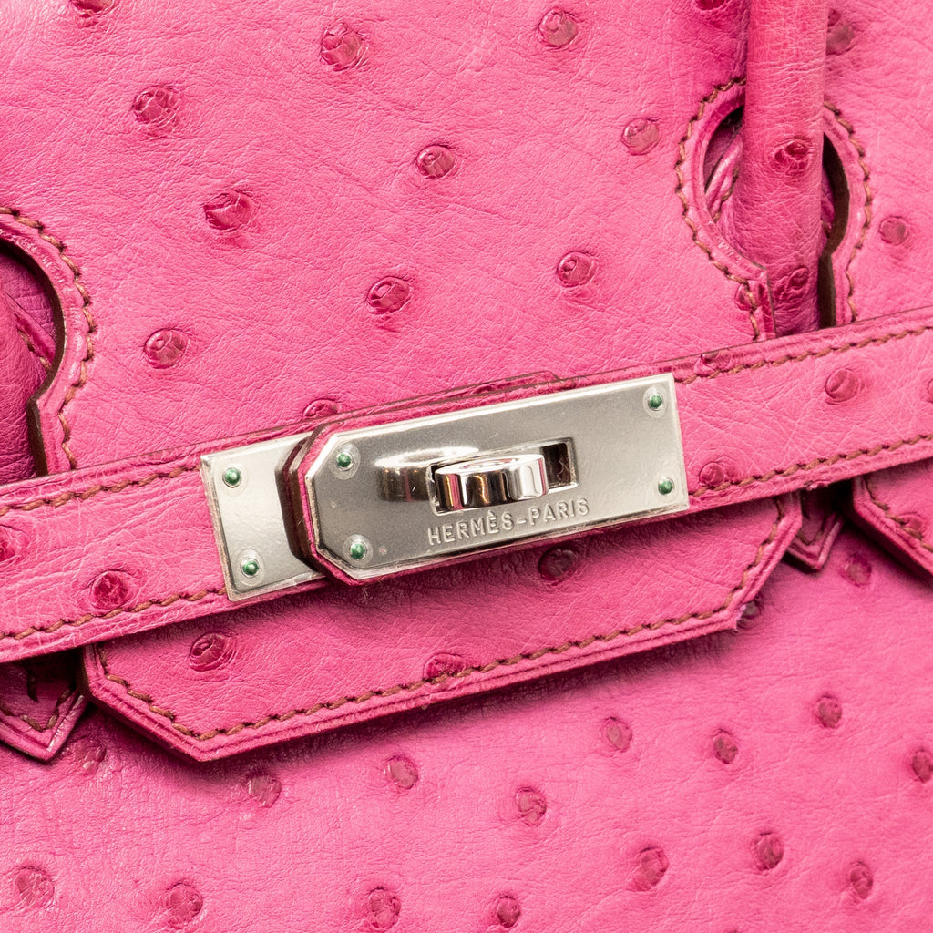 Hermes Birkin 30 Ostrich Fuchsia SHW