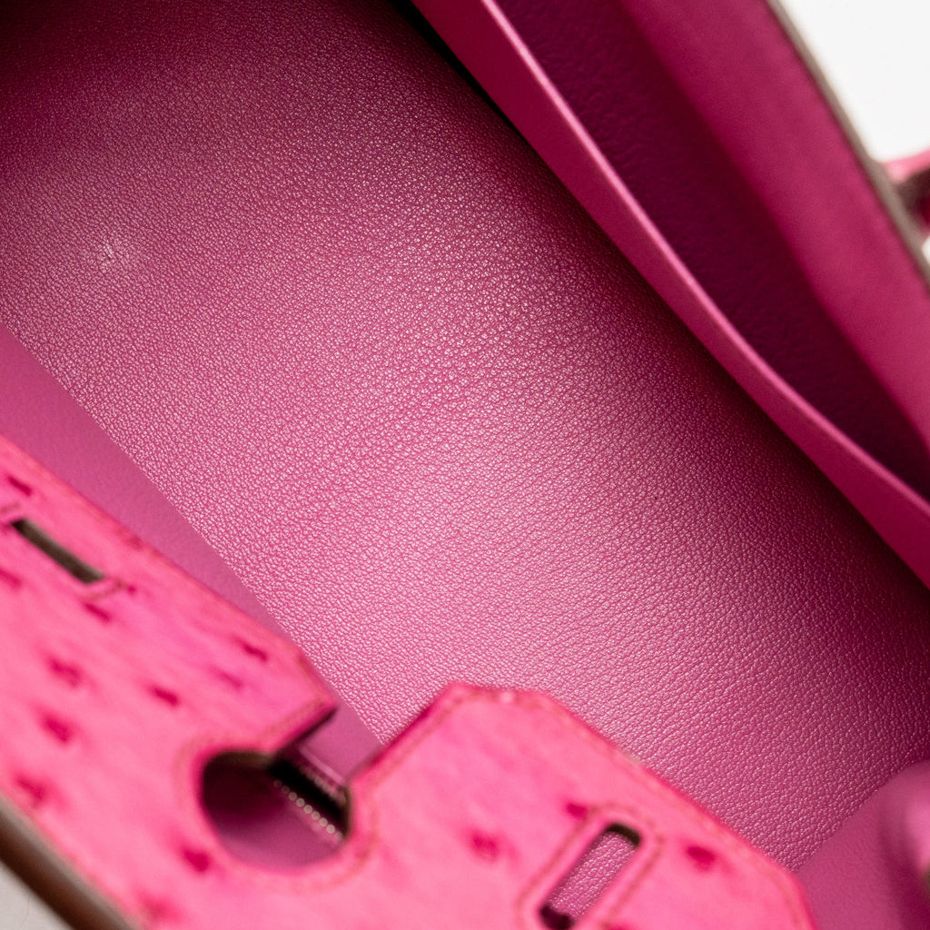 Hermes Birkin 30 Ostrich Fuchsia SHW