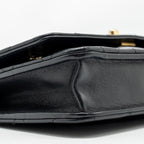 CHANEL 23A LION CHARMS WALLET ON CHAIN LAMBSKIN BLACK GHW (MICROCHIP)
