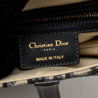 DIOR MEDIUM SADDLE BAG BLUE OBLIQUE CANVAS/CALFSKIN GHW