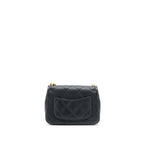 CHANEL 23P COCO LOVE FLAP BAG CAVIAR BLACK GHW (MICROCHIP)