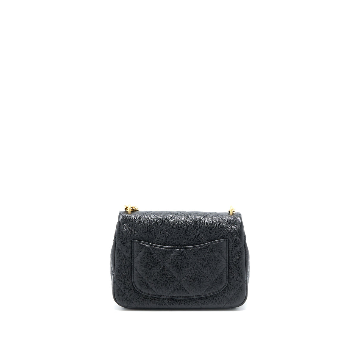 CHANEL 23P COCO LOVE FLAP BAG CAVIAR BLACK GHW (MICROCHIP)