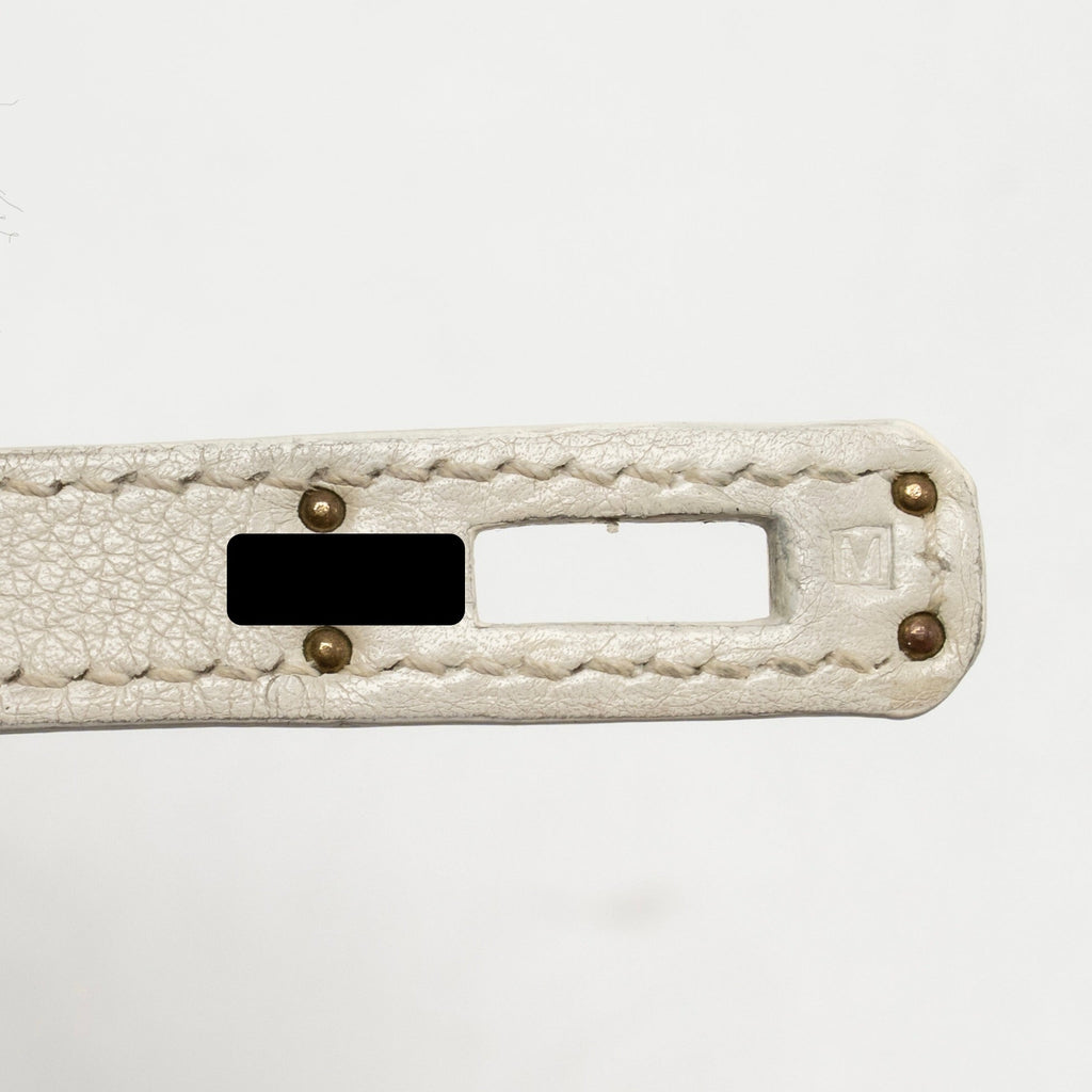 HERMES KELLY 25 EVERCOLOR BLANC GHW