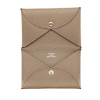 Hermes Calvi Card Holder Epsom Etoupe SHW