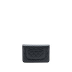 CHANEL CLASSIC WALLET ON CHAIN CAVIAR BLACK GHW( MICROCHIP)