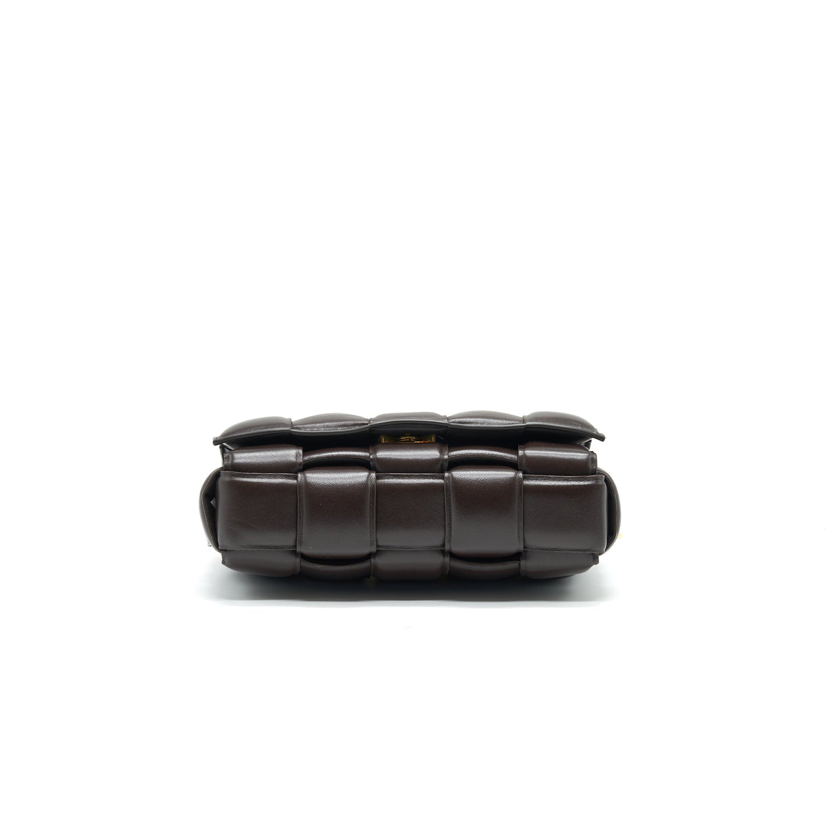 BOTTEGA VENETA CASSETTE BAG WITH CHAIN BROWN GHW