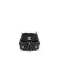 CHANEL 23P MINI TRIPLE PACK BACKPACK CAVIAR BLACK LGHW (MICROCHIP)