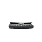 CHANEL CLASSIC FLAP WALLET LAMBSKIN BLACK SHW