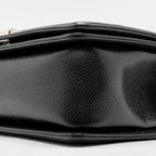 CHANEL CHEVRON MEDIUM BOY BAG CAVIAR BLACK SHW