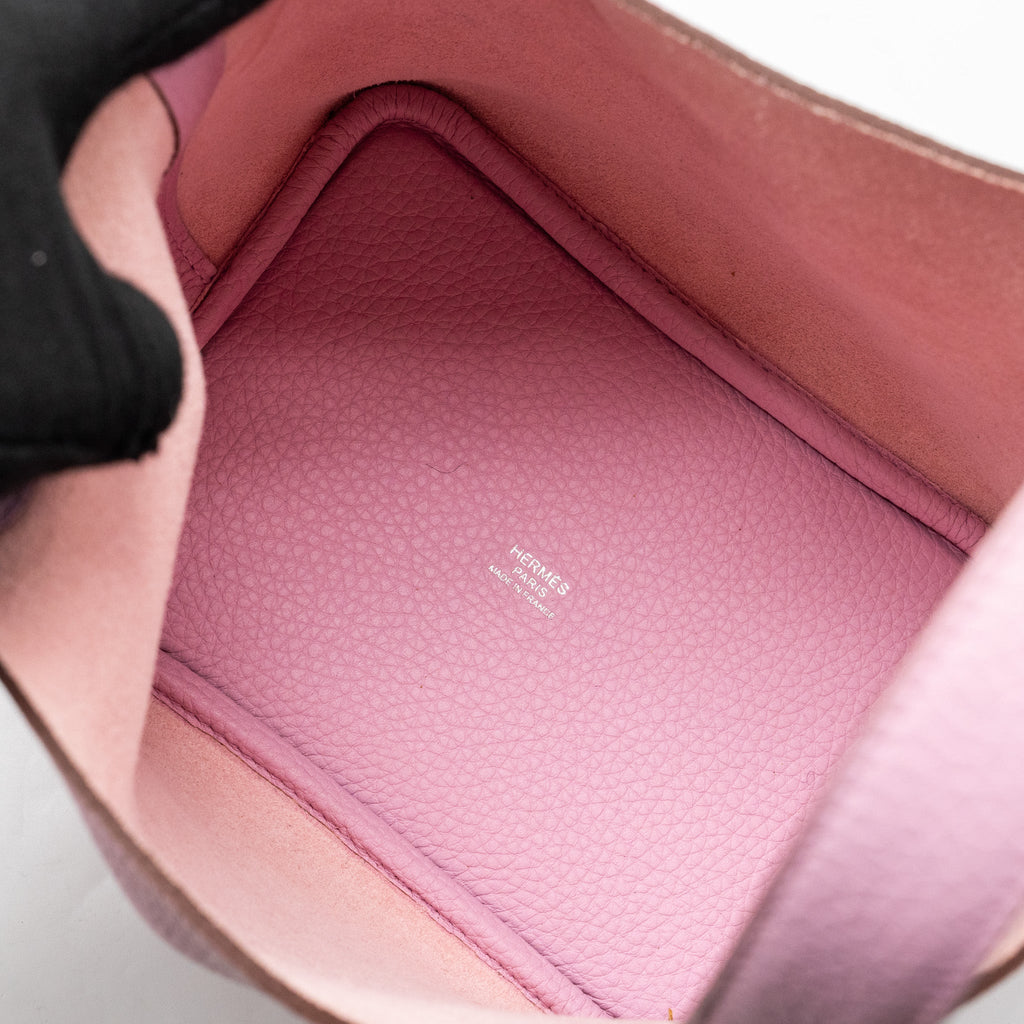Hermes picotin 18 Lock Bag Clemence X9 Mauve Sylvestre SHW