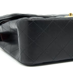 CHANEL CLASSIC DOUBLE FLAP JUMBO BAG LAMBSKIN BLACK GHW
