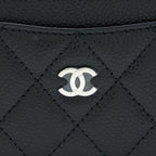 CHANEL CLASSIC CARD HOLDER CAVIAR BLACK SHW