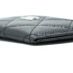 CHANEL CLASSIC CARD HOLDER CAVIAR BLACK SHW
