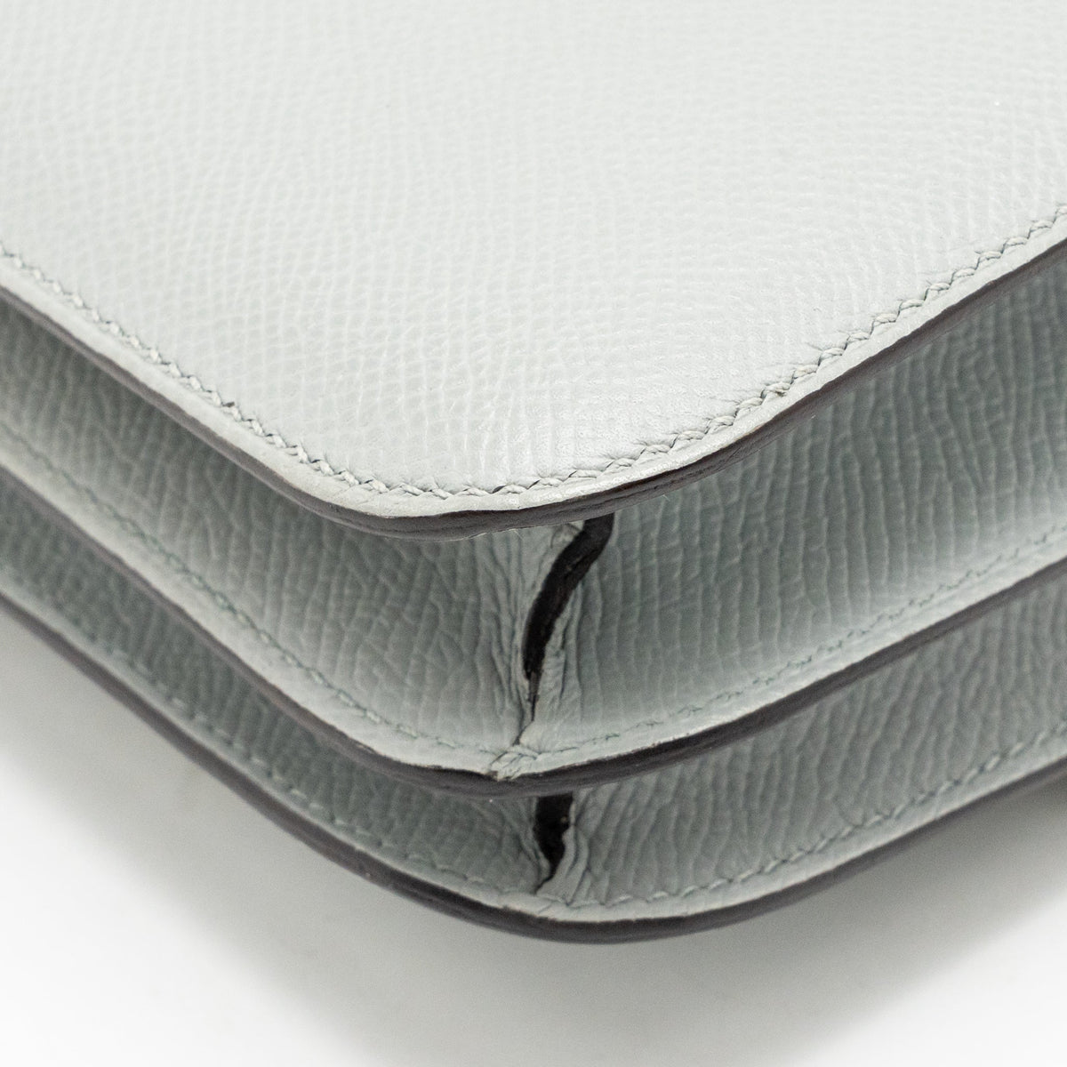 Hermes Mini Constance Epsom Gris Mouette SHW