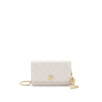 CHANEL 21B LIGHT PURPLE PEARL CRUSH WALLET ON CHAIN GHW