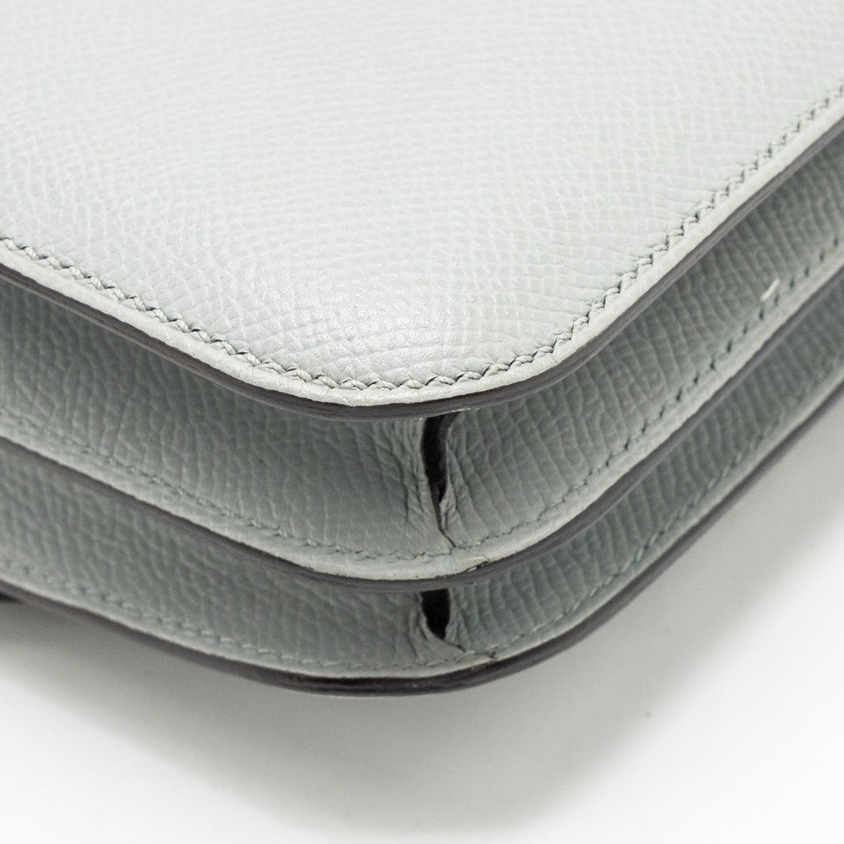 Hermes Mini Constance Epsom Gris Mouette SHW