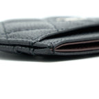 CHANEL CLASSIC CARD HOLDER CAVIAR BLACK SHW