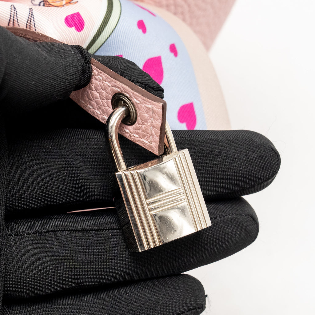 Hermes Picotin 18 Lock Bag Clemence Rose Sakura SHW
