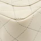 Chanel Mini Rectangular Flap Bag Lambskin Sage Grey LGHW (Microchip)