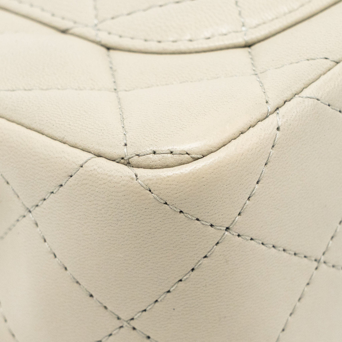 Chanel Mini Rectangular Flap Bag Lambskin Sage Grey LGHW (Microchip)