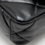 CHANEL SMALL 19 BAG LAMBSKIN BLACK MULTICOLOR HARDWARE (MICROCHIP)