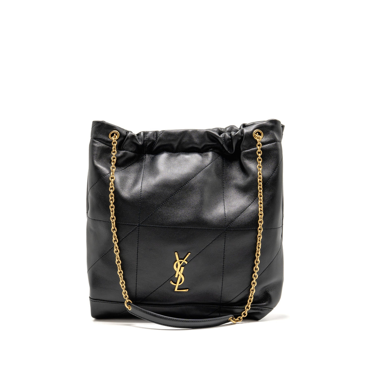 Saint Laurent/YSL Jamie Pochon Shoulder Bag Lambskin Black GHW