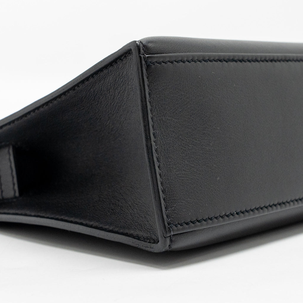 Hermes Kelly Pochette Swift Black GHW