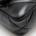 CHANEL SMALL 19 BAG LAMBSKIN BLACK MULTICOLOR HARDWARE (MICROCHIP)