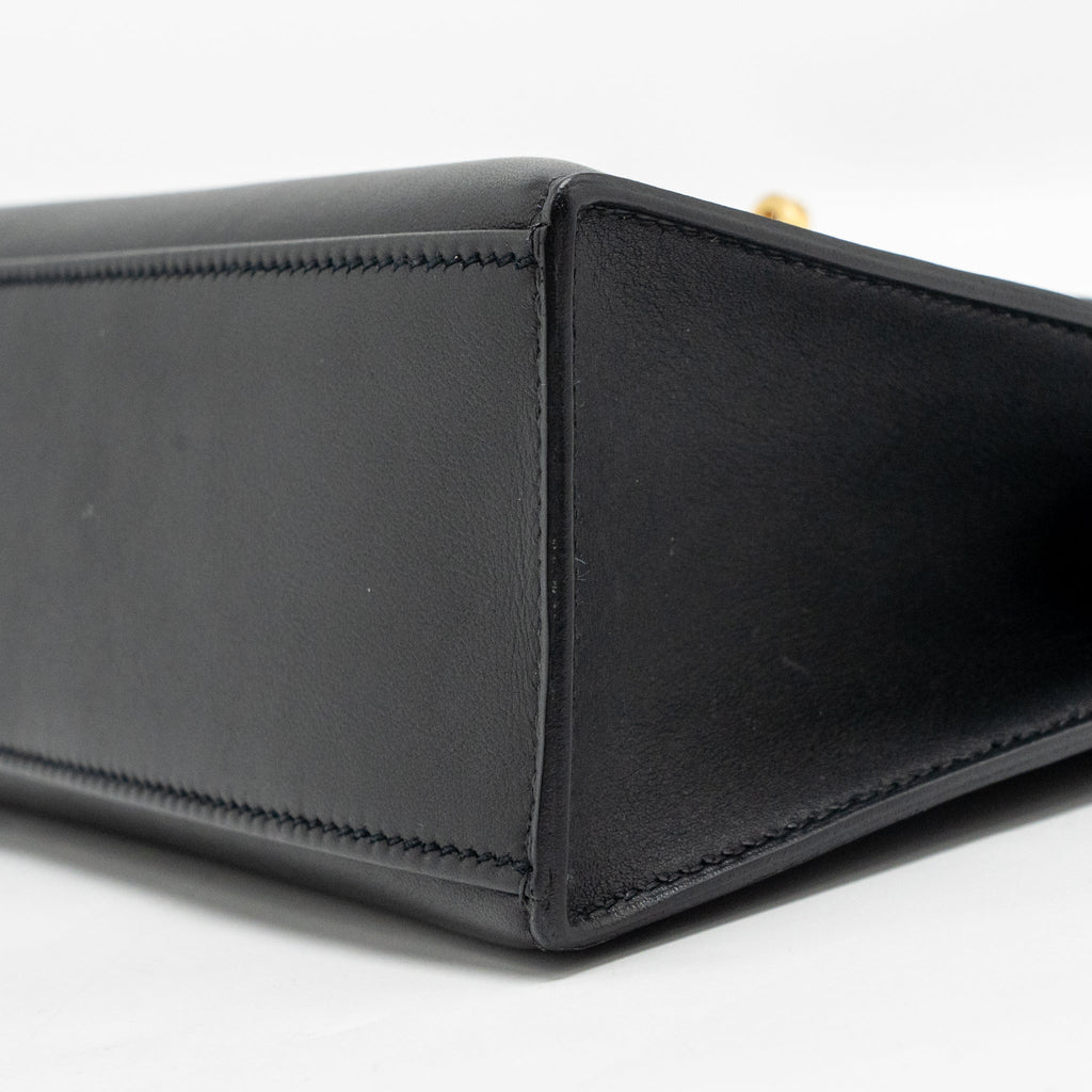 Hermes Kelly Pochette Swift Black GHW