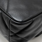 CHANEL SMALL 19 BAG LAMBSKIN BLACK MULTICOLOR HARDWARE (MICROCHIP)