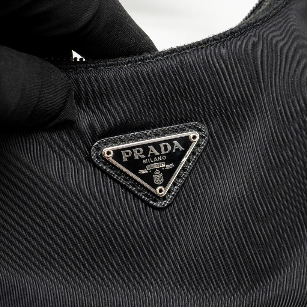 Prada Re-Edition 2000 Re-Nylon Mini Bag Black SHW