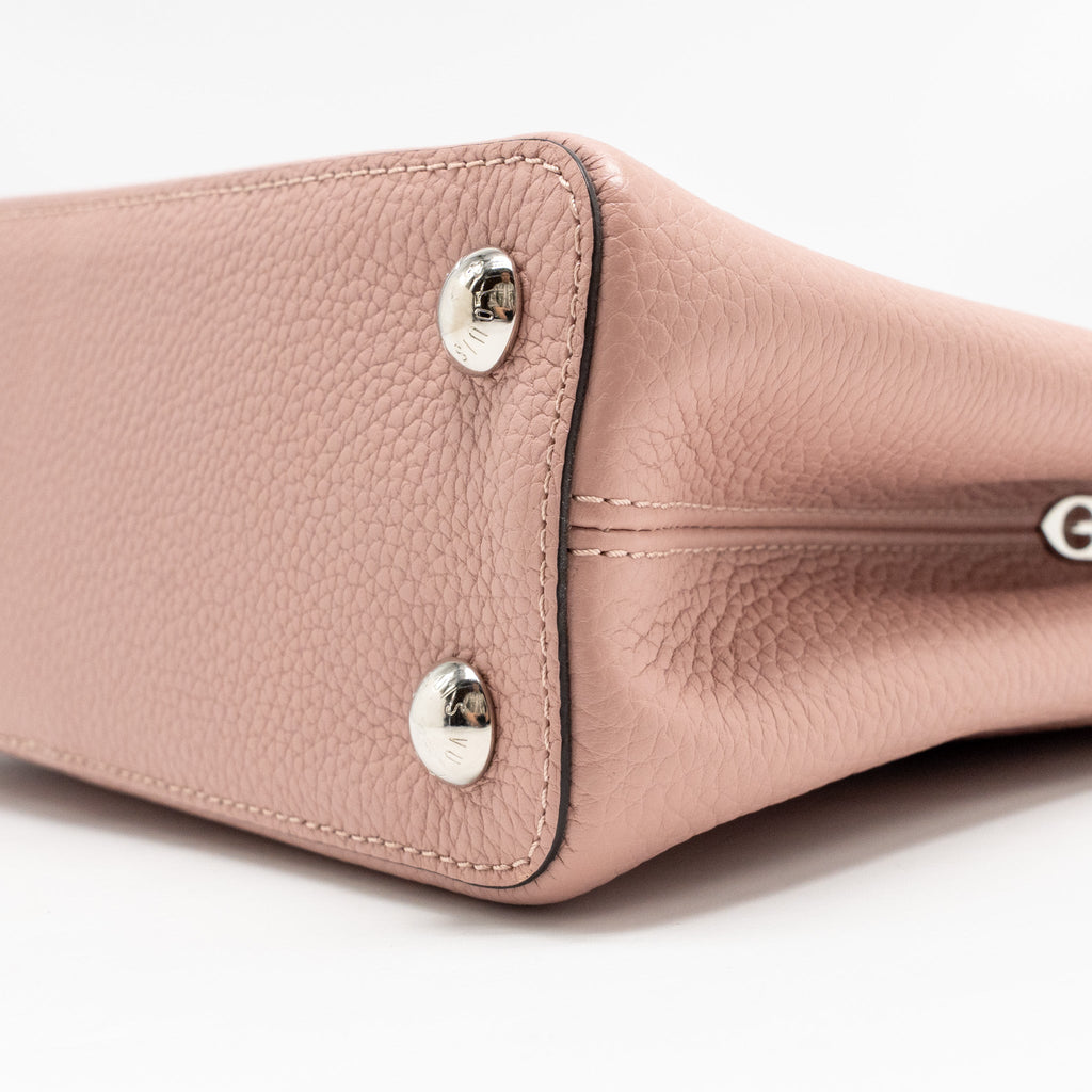 LOUIS VUITTON CAPUCINES BB TAURILLON PINK LGHW