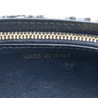 DIOR SADDLE BELT BAG BLUE OBLIQUE JACQUARD CANVAS GHW