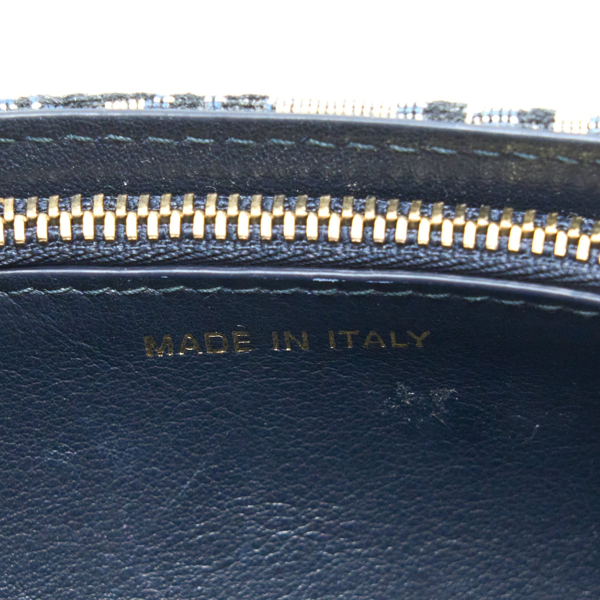 DIOR SADDLE BELT BAG BLUE OBLIQUE JACQUARD CANVAS GHW