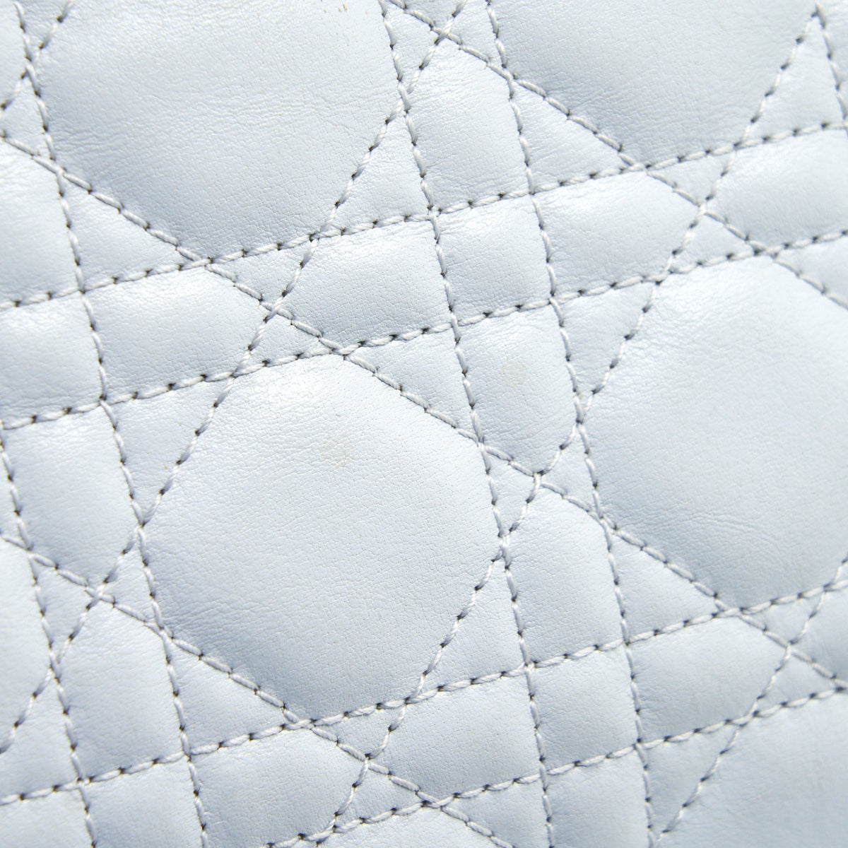 DIOR LADY DIOR BAG LARGE IN WHITE SHW
