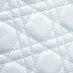 DIOR LADY DIOR BAG LARGE IN WHITE SHW