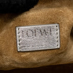 Loewe Medium Flamenco Purse Laminated Lambskin Silver SHW