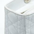 DIOR LADY DIOR BAG LARGE IN WHITE SHW