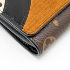 LOUIS VUITTON WILD AT HEART TWIST WALLET ON CHAIN CALFSKIN/MONOGRAM CANVAS MULTICOLOLUR BLACK/SLIVER HARDWARE